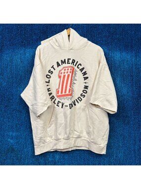 Machine Gun Kelly “Lost Americana X Harley Davidson” Graphic Hoodie Size XL